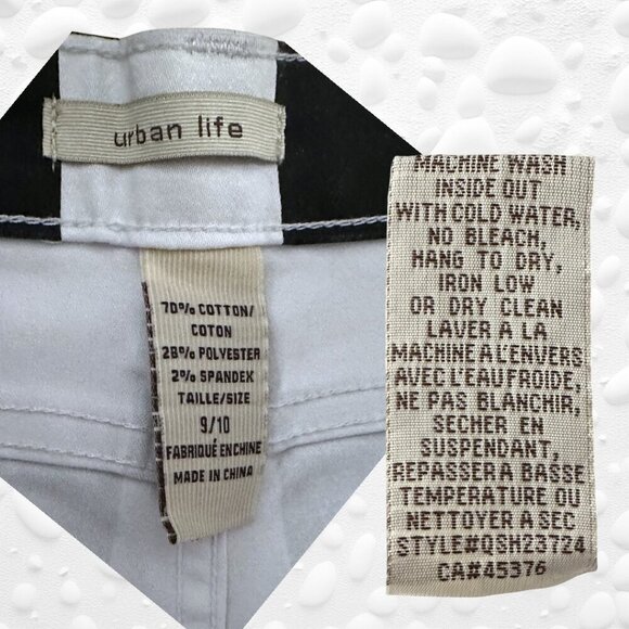 Ladies Black/White Striped Capris - Size 30-31" "BEETLEJUICE" Inspired - NWOT - Picture 7 of 7